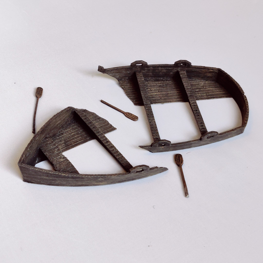 This 28mm scale wrecked boat com...