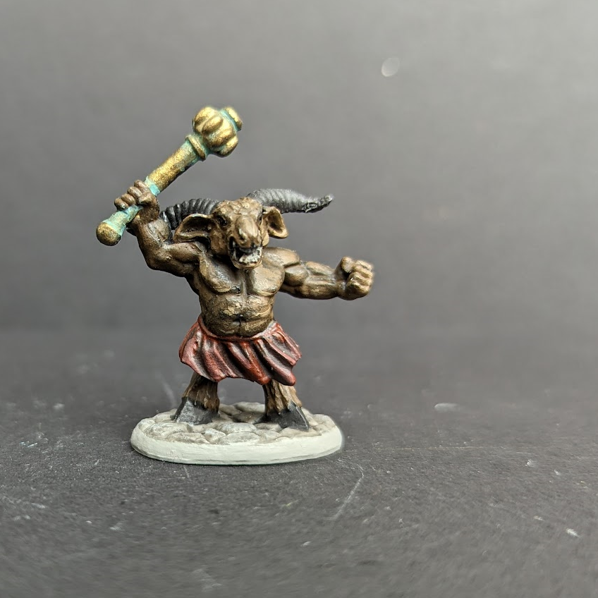 Pre Painted Minitaur With Club miniature  -MrMLG