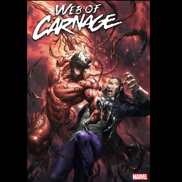 Web Of Carnage #1 from Marvel Comics written by Ram V and Christos Gage with cover by Kunkka.