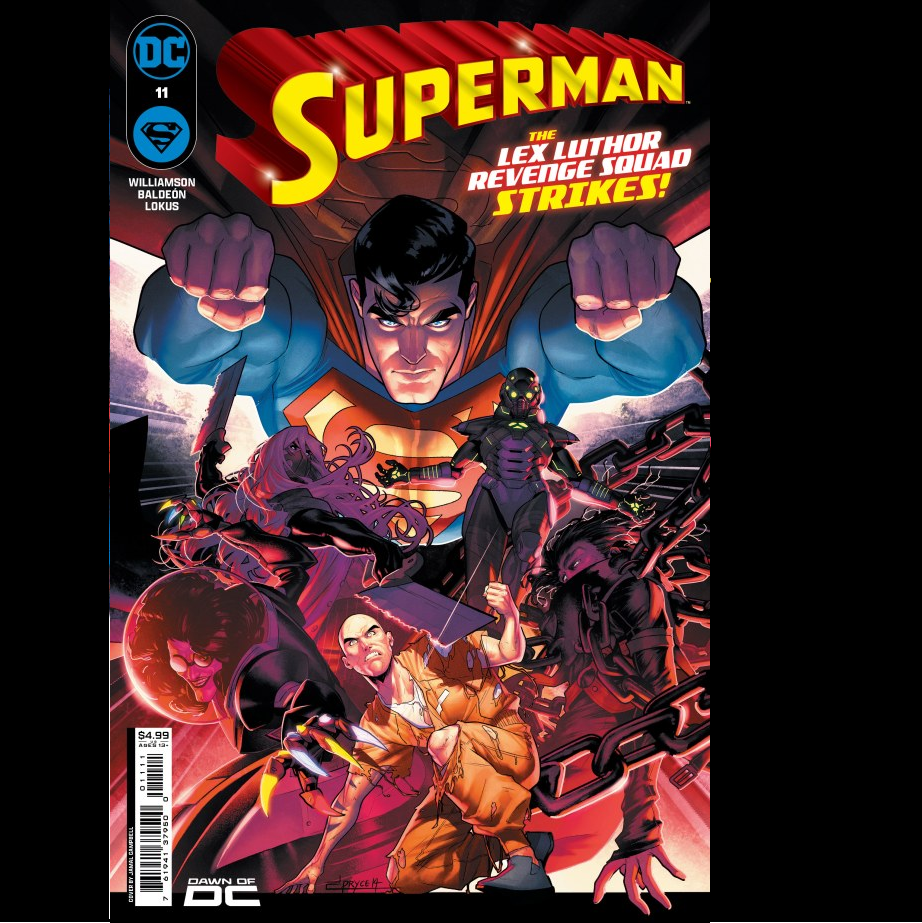 Superman #11 from DC comics written by Joshua Williamson with art by David Baldeon and cover art A.