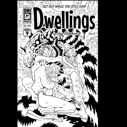 Dwellings #3 secret black and wh...