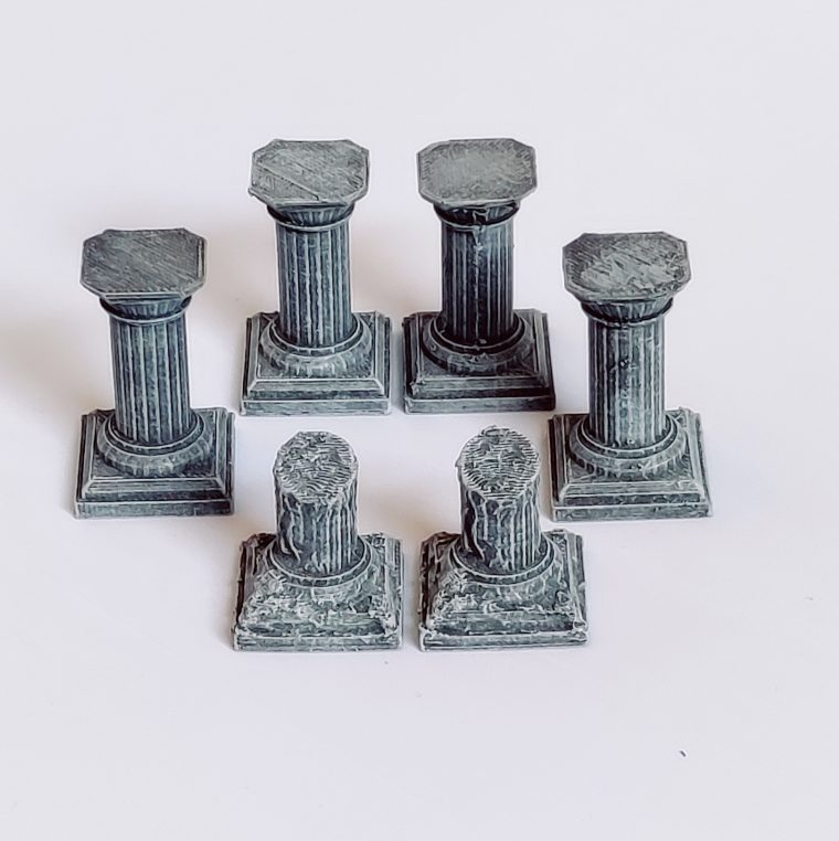 Pillars x 6 - Iron Gate Scenery 