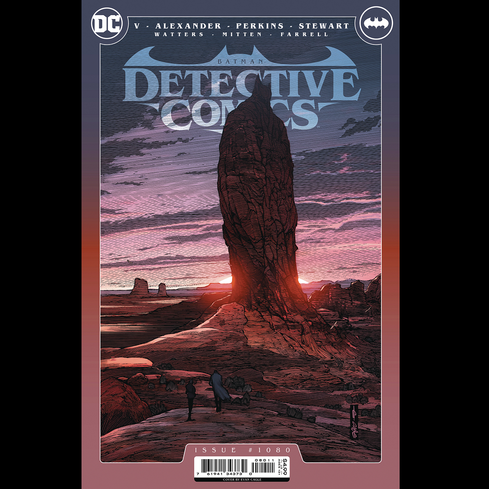 Batman Detective Comics #1080 from DC written by Ram V and Dan Watters with art by Jason Shawn Alexander and Juan Ferreyra with cover art variant by Evan Cagle.