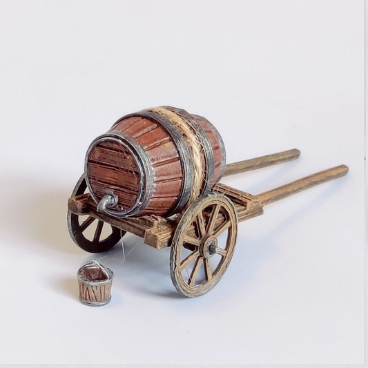 A Barrel Cart by Iron Gate Scene...