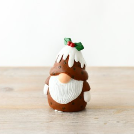 Add some fun to your festive home décor with this Christmas Pudding Gonk Ornament. This decoration features a cute Gonk wearing a Christmas pudding outfit and a holly topped hat. Perfect for adding a touch of whimsy to your seasonal decorations