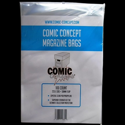 Comic Concept Magazine Bags 100 Pack