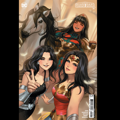 Wonder Woman #5 from DC Comics with variant cover B by Leirix, written by Tom King and Josie Campbell with art by Daniel Sampere and Tomeu Morey. 