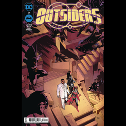 Outsiders #3 by DC comics written by Jackson Lanzing and Collin Kelly with art by Robert Carey and variant cover art A by Roger Cruz and Adriano Lucas.