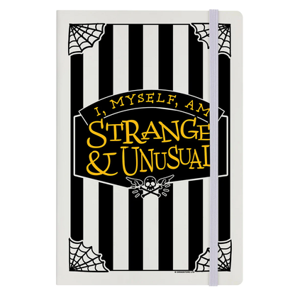 I, Myself, Am Strange & Unusual Cream A5 Hard Cover Notebook