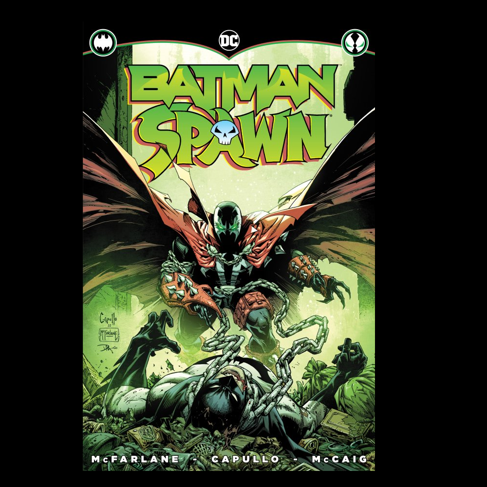 Batman Spawn #1 One Shot from DC by Todd McFarlane with art by Greg Capullo. Two dark heroes, cursed by tragedy, find their paths again crossing but not by choice.  