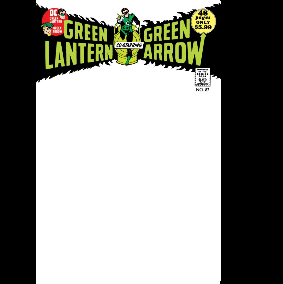 Green Lantern #87 facsimile edition from DC Comics with variant cover B. Written by Dennis O'Neil with art by Neal Adams.