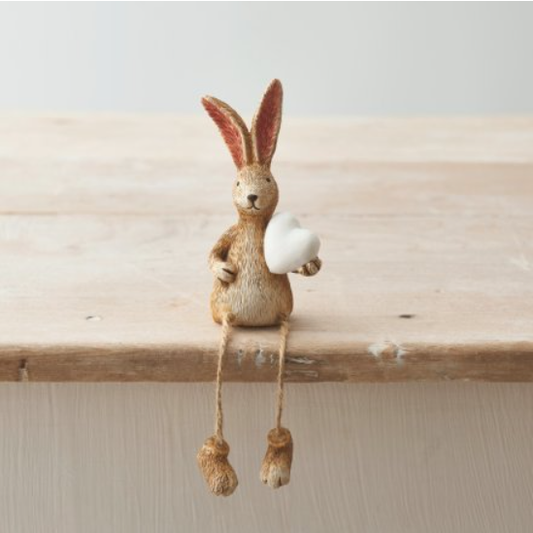 Shelf Sitting Rabbit With White ...