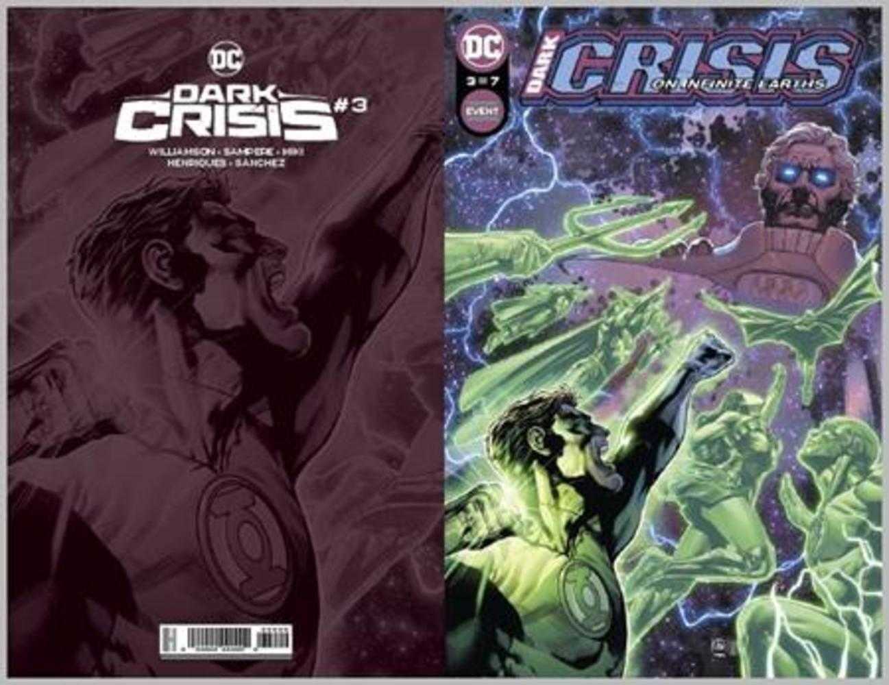 Dark Crisis On Infinite Earths #3 2nd Print Cover B 1 in 25 Daniel Sampere Foil Card Stock