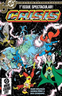 Crisis On Infinite Earths #1 (Of 12) Facsimile Edition Cover B George Perez Wraparound Foil Variant