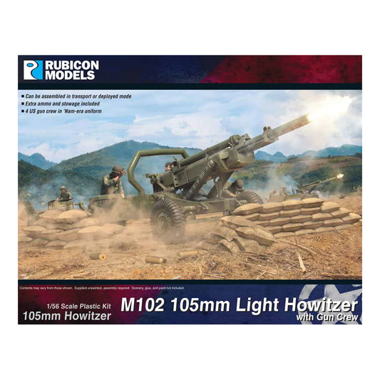 US M102 105mm Light Howitzer (Rubicon 1/56 Kit)