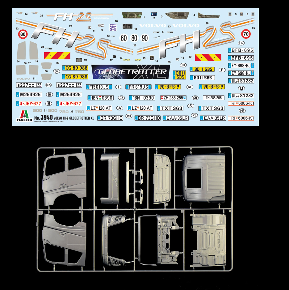 Italeri Volvo FH16 Globetrotter XL - 1/24