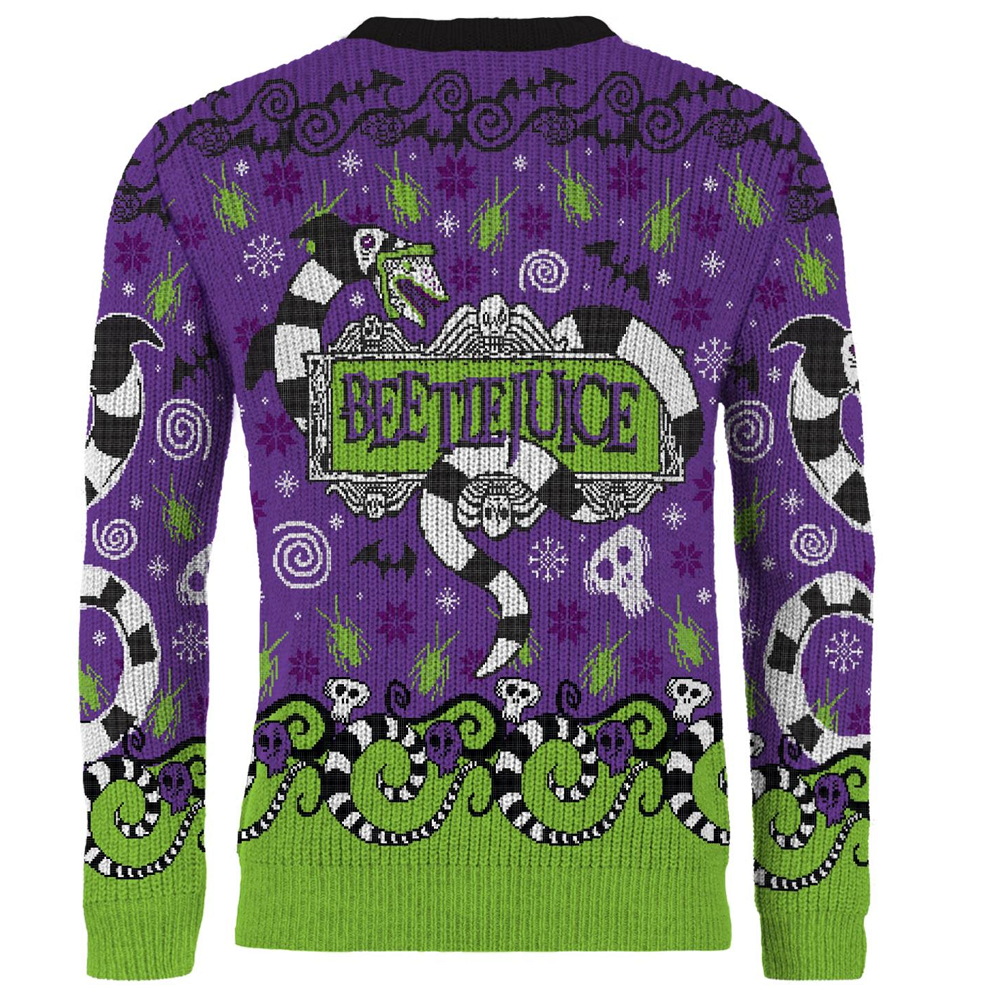 Beetlejuice Christmas Jumper - XL