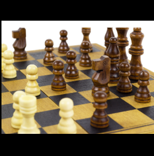 Wooden Chess set, a tall box wit...