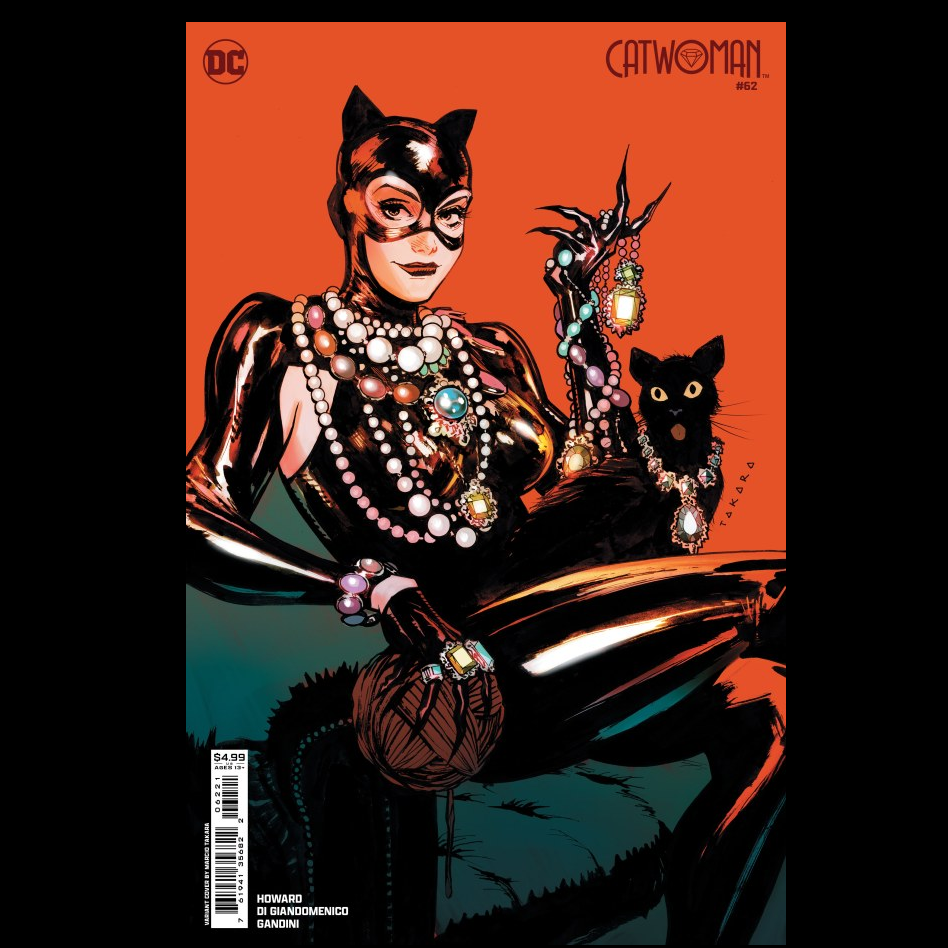 Catwoman #62 from DC comics written by Tini Howard with art by Carmine Di Giandomenico and cover art variant B.