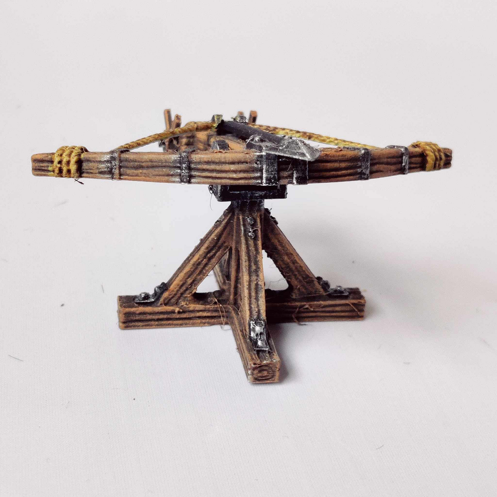 A Ballista design A by Iron Gate Scenery in 28mm scale produced in resin and sculpted by Fat Dragon Games representing a wooden weapon for<span style="font-size: 0.875rem;" data-mce-style="font-size: 0.875rem;"> your tabletop gaming, RPGs and hobby dioramas.&nbsp; &nbsp; </span>