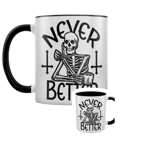 Never Better Skeleton Mug