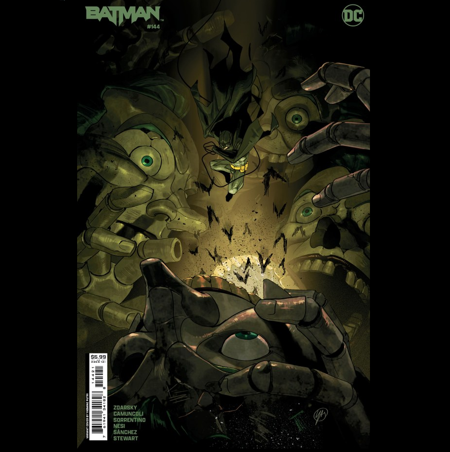 Batman #144 from DC written by Chip Zdarsky with art by Andrea Sorrentino and variant cover art B.