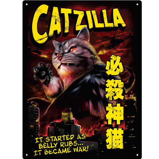 Horror Cats Catzilla Large Tin S...