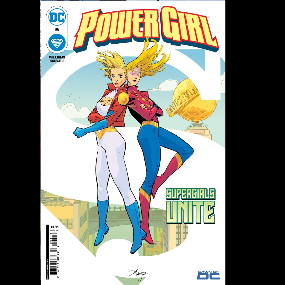 Power Girl #6 from DC comics written by Leah Williams with art by Marguerite Sauvage.