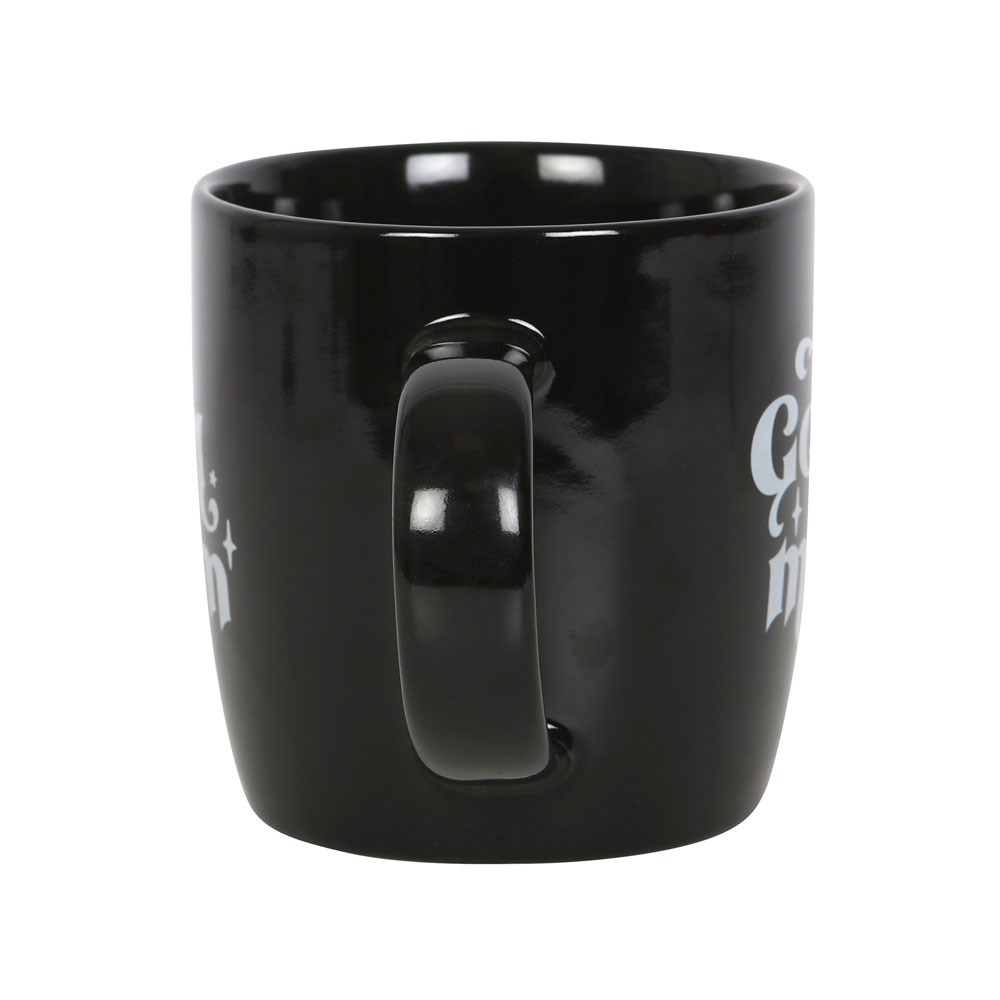 Goth Mum Black Mug. Start your day like a true goth mom with this quirky black mug!