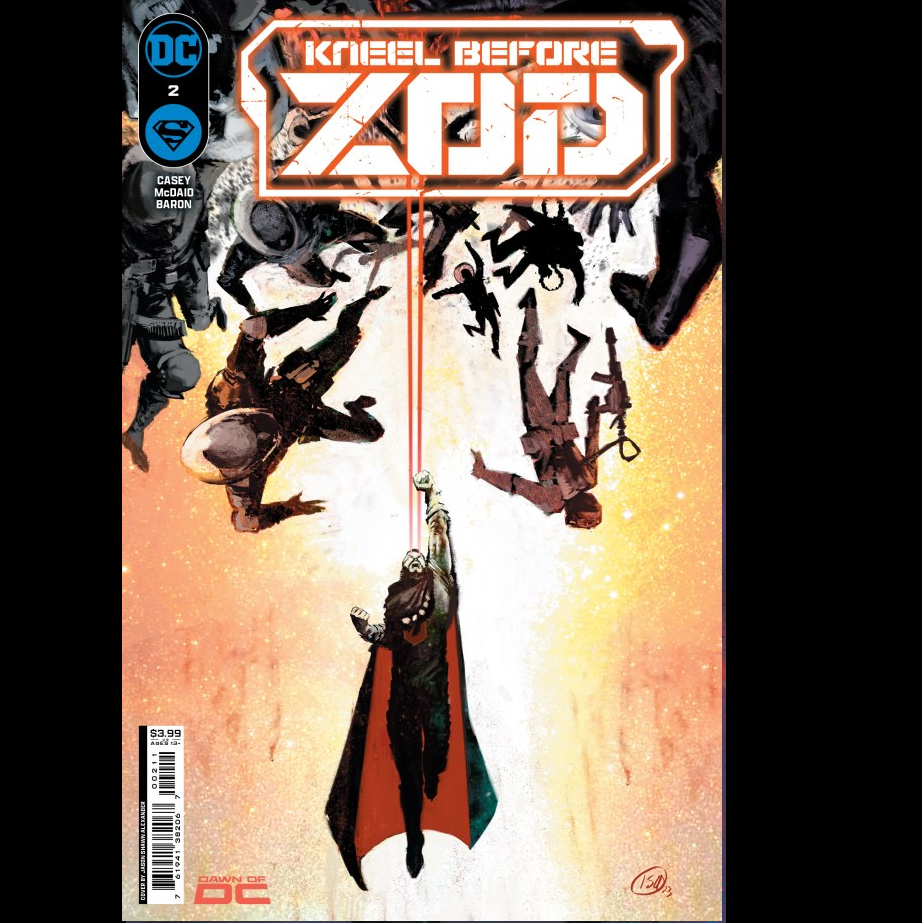 Kneel Before Zod #2 from DC by Joe Casey with art by Dan McDaid and variant cover art A.