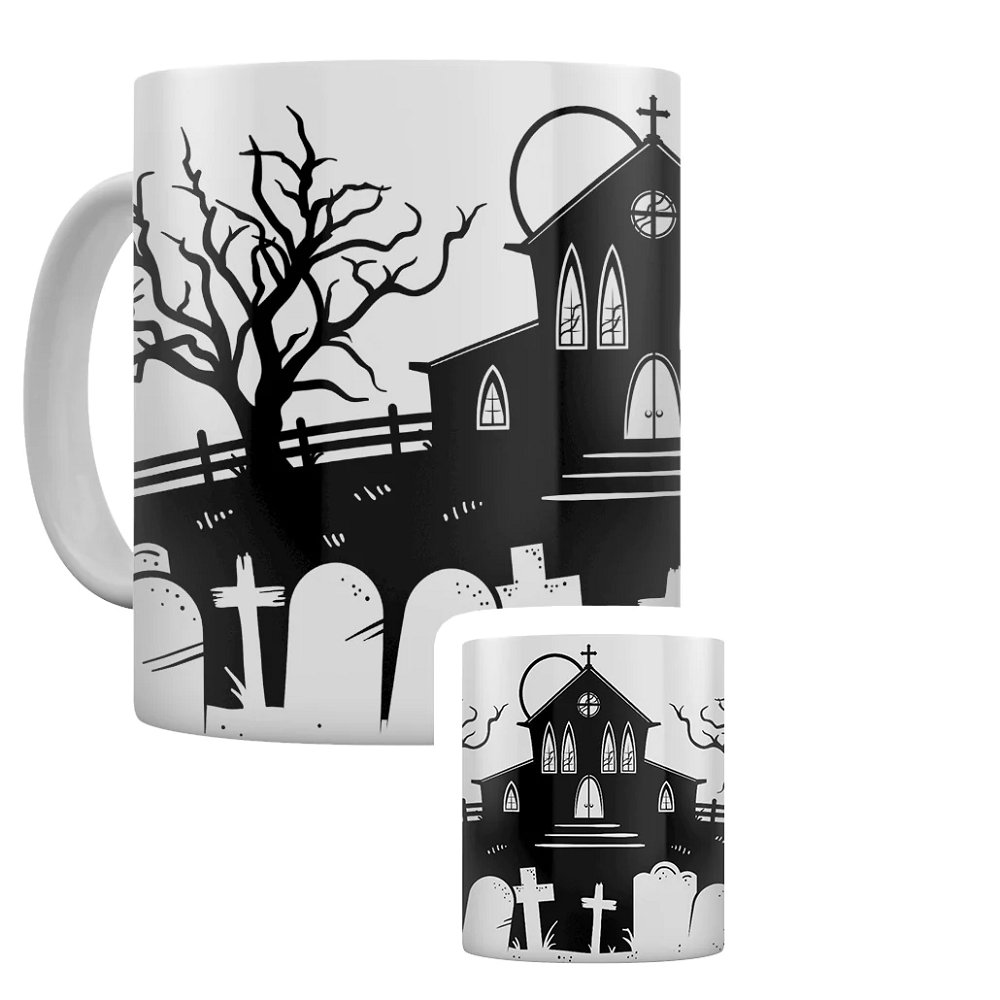 Necropolis Silhouette Mug