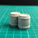 Barrels B by Crooked Dice to decorate your gaming table, add to your diorama or as scatter for your RPG. Sculpted by Jens Beckmann, cast in resin and provided unpainted. 