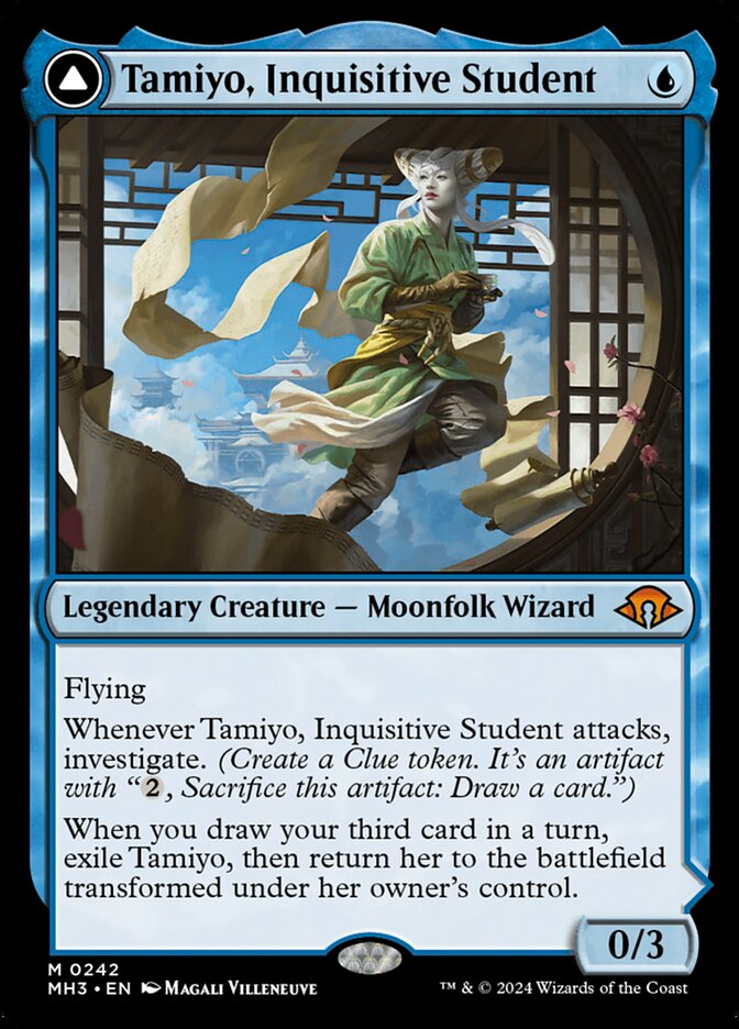 Tamiyo, Inquisitive Student // Tamiyo, Seasoned Scholar MTG Single | MH3 #242