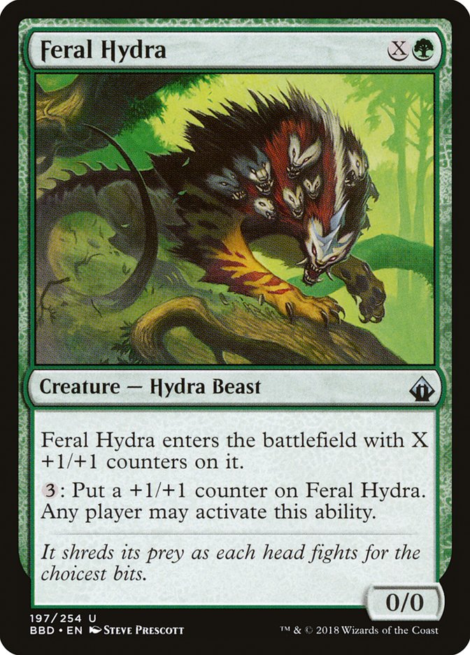 Feral Hydra Battlebond #197 | Magic! The Gathering Single