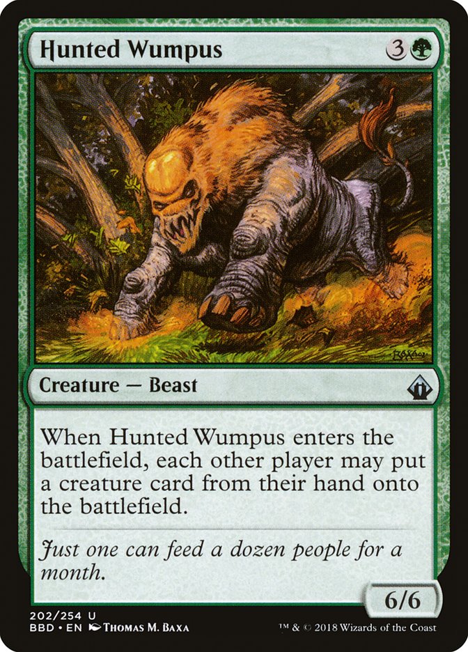 Hunted Wumpus Battlebond #202 | Magic! The Gathering Single