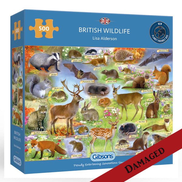 British Wildlife 500 Pc Puzzle - Damaged Box