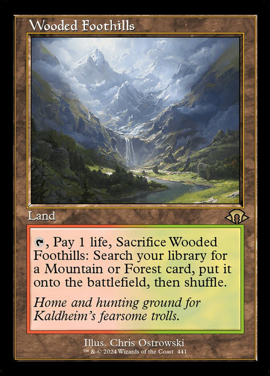 Wooded Foothills Retro Frame MTG...