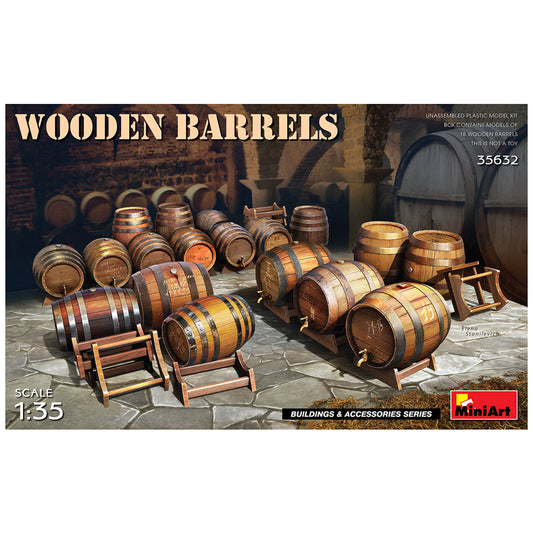 Wooden Barrels MiniArt 1/35 Scal...