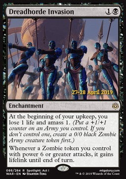 Dreadhorde Invasion Prerelease Foil - War Of The Spark 086