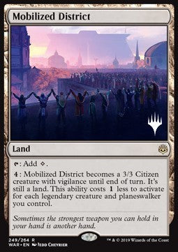  Mobilized District Foil Planeswalker Promo - WAR 249