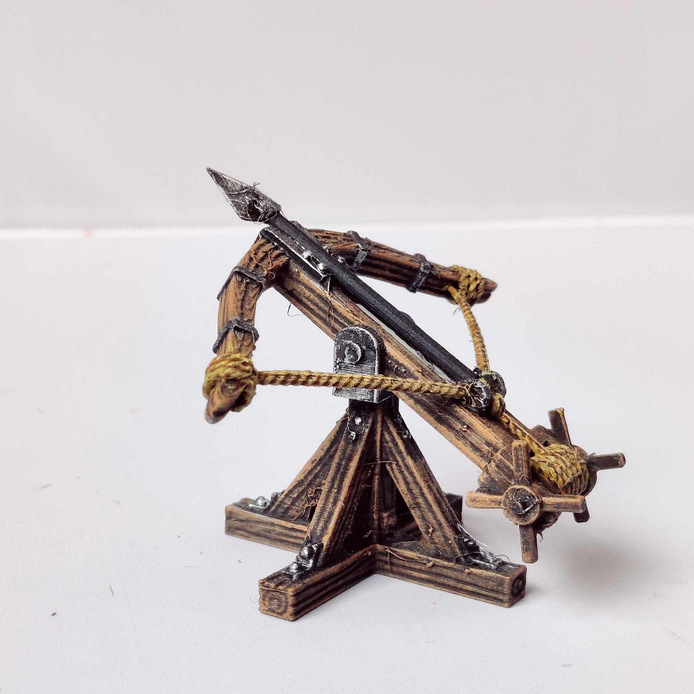 A Ballista design A by Iron Gate Scenery in 28mm scale produced in resin and sculpted by Fat Dragon Games representing a wooden weapon for<span style="font-size: 0.875rem;" data-mce-style="font-size: 0.875rem;"> your tabletop gaming, RPGs and hobby dioramas.&nbsp; &nbsp; </span>