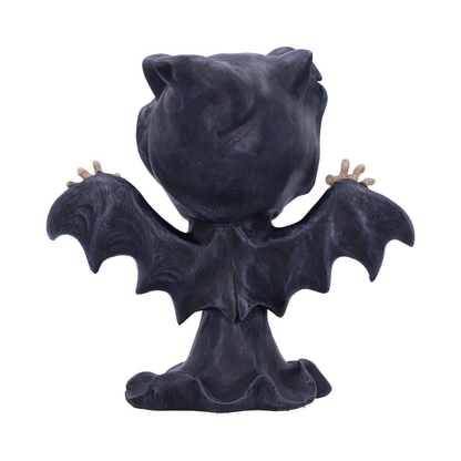  Vamp Bat Reaper Figurine from Nemesis Now. a skeleton bat with its arms up and wearing a black cloak