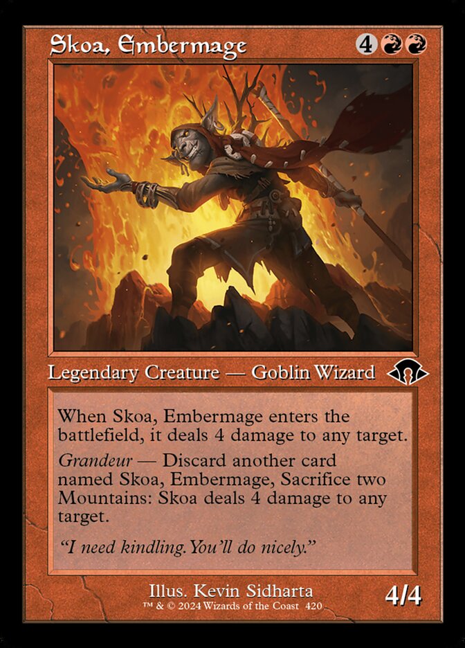 Skoa, Embermage Retro Frame MTG Single | MH3 #420