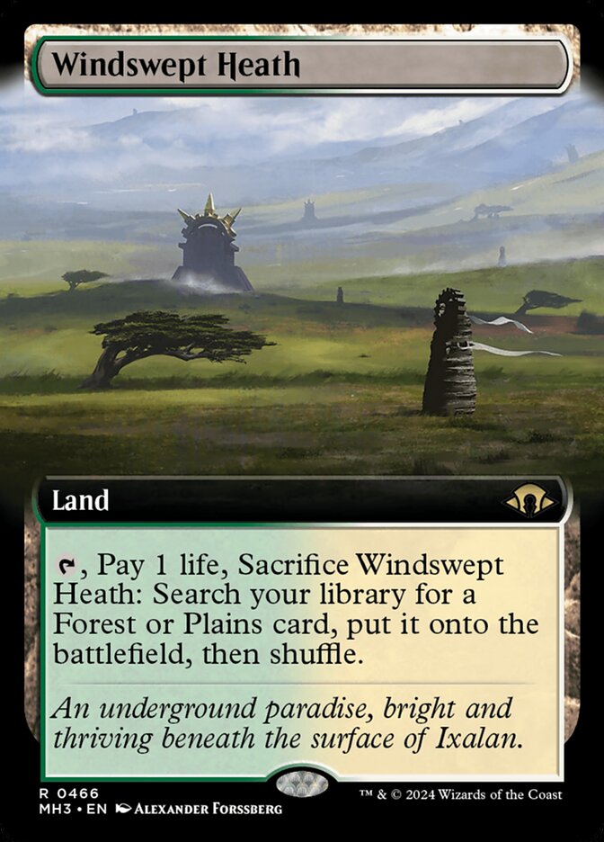 Windswept Heath Extended Art MTG Single | MH3 #466