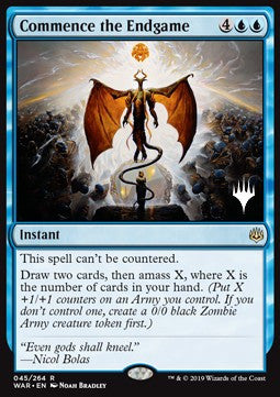 Commence the Endgame Foil Planeswalker Promo - WAR 045