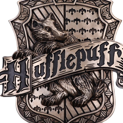 Harry Potter Bronze Hufflepuff Wall Plaque 20.5cm  - Nemesis Now