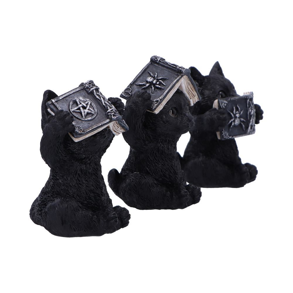 Three Wise Spell Cats Figurine