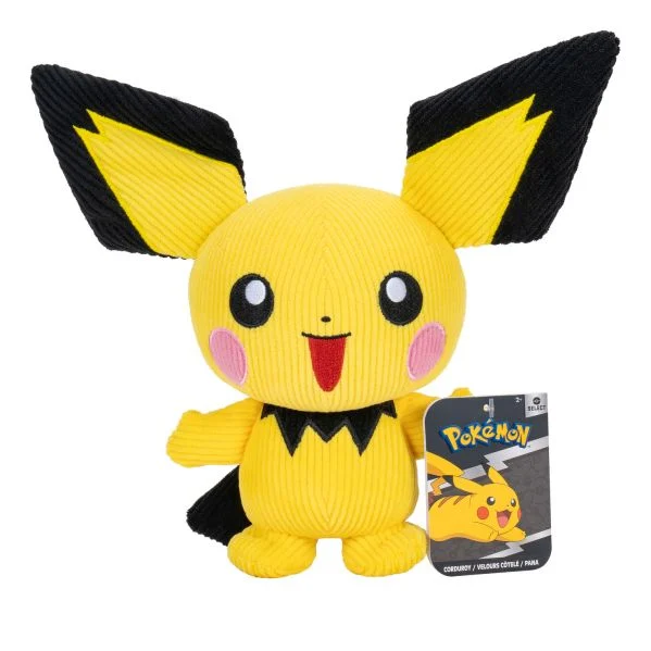 Pichu Corduroy 8" Pokémon Plushie