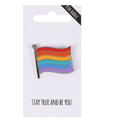 Stay True And Be You Flag pin ba...