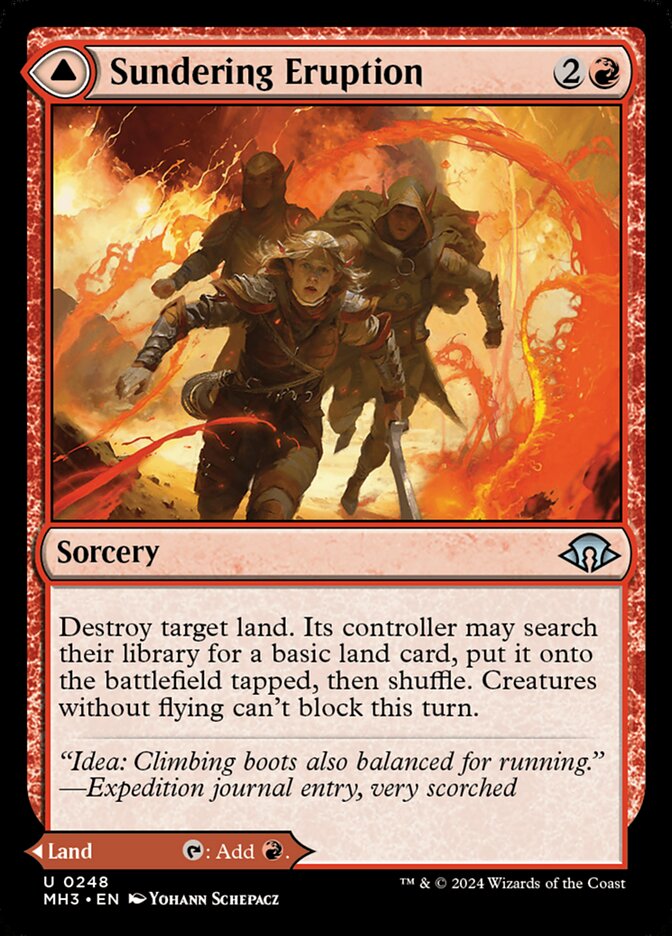 Sundering Eruption // Volcanic Fissure MTG Single | MH3 #248